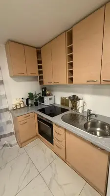 Küche/Küchenzeile in der Unterkunft Apartment-Alex