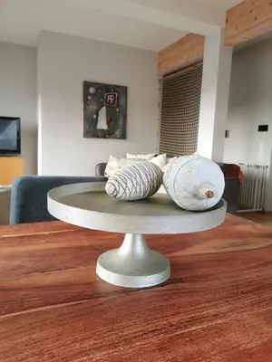 Ein Sitzbereich in der Unterkunft Seepark Weiden - Baumhof