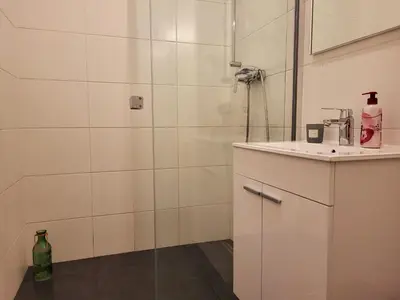 Ein Badezimmer in der Unterkunft Apartment Schweglerstrasse - near Stadthalle