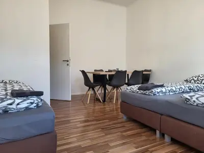 Ein Bett oder Betten in einem Zimmer der Unterkunft Apartment Schweglerstrasse - near Stadthalle