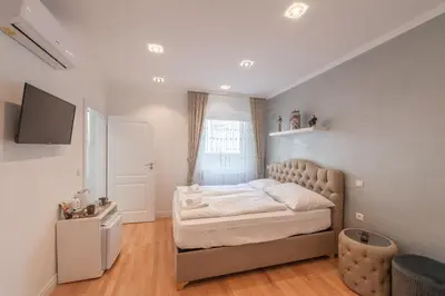 Ein Bett oder Betten in einem Zimmer der Unterkunft Cool Boutique Apartments - Leopoldstadt