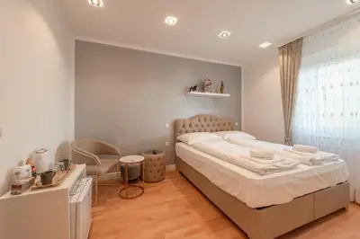 Ein Bett oder Betten in einem Zimmer der Unterkunft Cool Boutique Apartments - Leopoldstadt