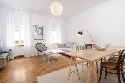 Ein Sitzbereich in der Unterkunft Edelhof Design Apartment