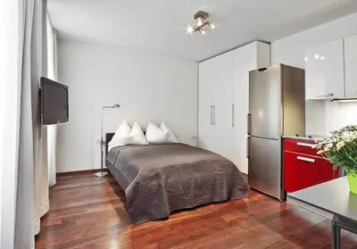 Ein Bett oder Betten in einem Zimmer der Unterkunft Schlossquadrat Apartement 15