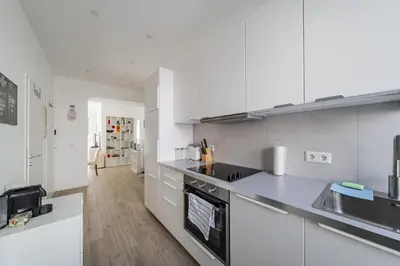 Küche/Küchenzeile in der Unterkunft Stylish and well located apartment near Belvedere