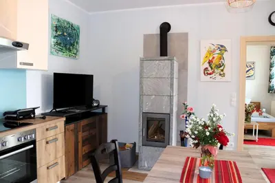 Küche/Küchenzeile in der Unterkunft Appartement ROSalia