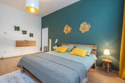 Ein Bett oder Betten in einem Zimmer der Unterkunft Beautiful Apartment - 12 minutes to City Center