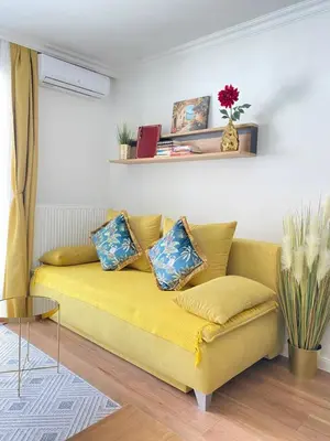 Ein Sitzbereich in der Unterkunft Royal Apartment