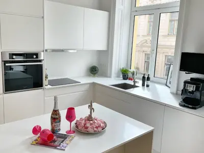 Küche/Küchenzeile in der Unterkunft Loft2Be, Vienna City Loft for 8
