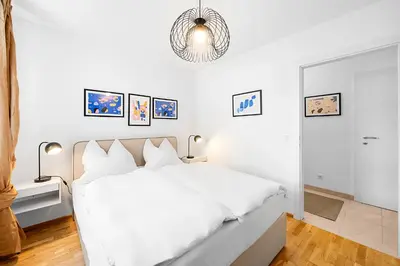 Ein Bett oder Betten in einem Zimmer der Unterkunft Design Apartments in Favoriten Vienna