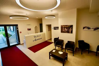 Ein Sitzbereich in der Unterkunft DM & S Apartment