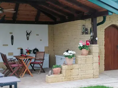 Ein Patio oder anderer Außenbereich in der Unterkunft Gästehaus Samira