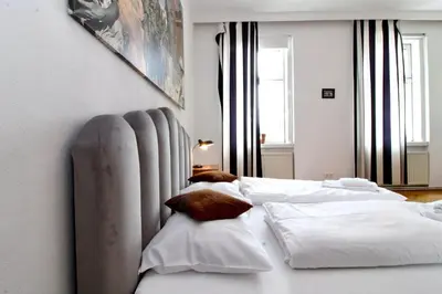 Ein Bett oder Betten in einem Zimmer der Unterkunft BRIGHT ELEGANT FLAT in Center