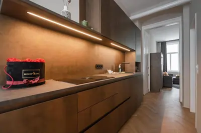 Küche/Küchenzeile in der Unterkunft Hochwertiges Apartment mit direkter Anbindung zum Zentrum in hippen Viertel