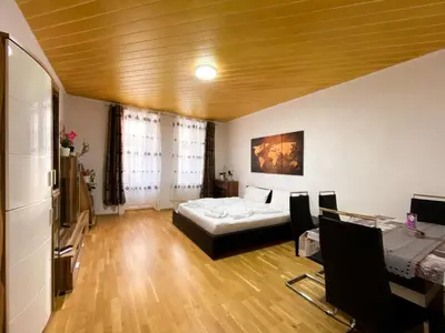 Ein Bett oder Betten in einem Zimmer der Unterkunft Marios Luxus Apartment