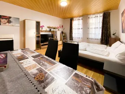 Ein Bett oder Betten in einem Zimmer der Unterkunft Marios Luxus Apartment