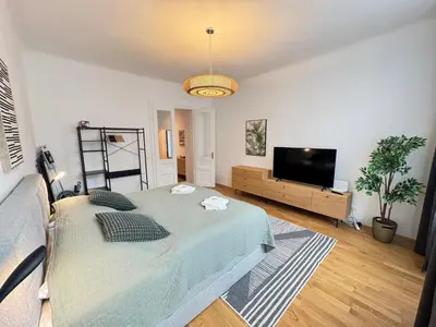 TV/Unterhaltungsangebot in der Unterkunft Trendy Apartment zentral gelegen