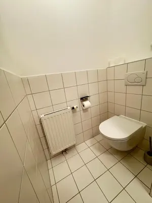 Ein Badezimmer in der Unterkunft Trendy Apartment zentral gelegen