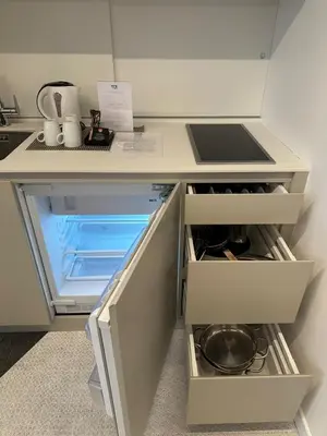 Küche/Küchenzeile in der Unterkunft Fesh Lofts