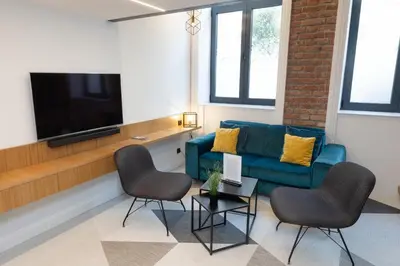 TV/Unterhaltungsangebot in der Unterkunft Fesh Lofts