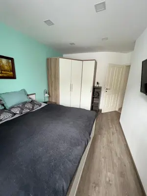 Ein Bett oder Betten in einem Zimmer der Unterkunft Appartement beim Schloss