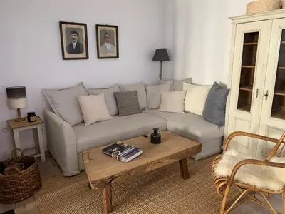 Ein Sitzbereich in der Unterkunft Streckhof Stiefelgasse 3