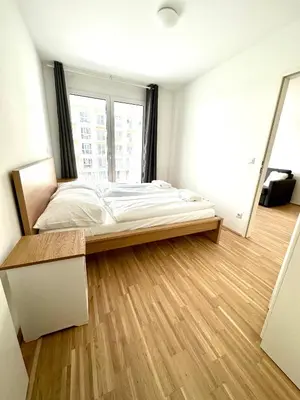 Ein Bett oder Betten in einem Zimmer der Unterkunft FORSTHAUS 28 FREE GARAGE