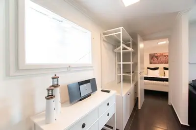 Ein Bett oder Betten in einem Zimmer der Unterkunft Seehaus Sonne
