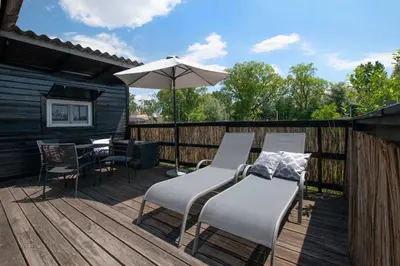 Ein Balkon oder eine Terrasse in der Unterkunft Seehaus Sonne