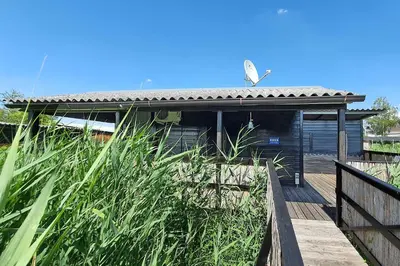 Ein Garten an der Unterkunft Seehaus Sonne