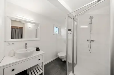 Ein Badezimmer in der Unterkunft Seehaus Romantik