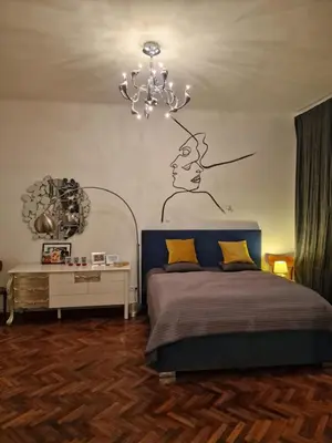 Ein Bett oder Betten in einem Zimmer der Unterkunft 4 seasons apartment