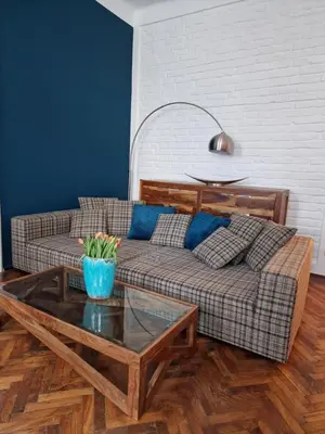 Ein Sitzbereich in der Unterkunft 4 seasons apartment