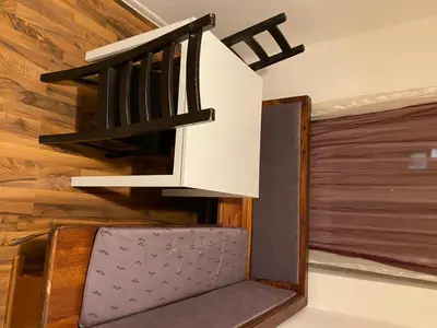 Ein Sitzbereich in der Unterkunft Apartments Aria