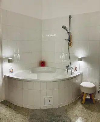 Ein Badezimmer in der Unterkunft Charmante Innenstadtwohnung
