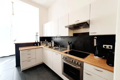 Küche/Küchenzeile in der Unterkunft Savoir Vivre Apartments Rosinagasse