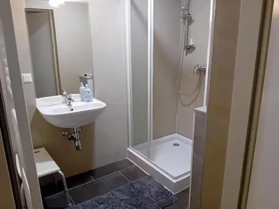 Ein Badezimmer in der Unterkunft Klosterappartment