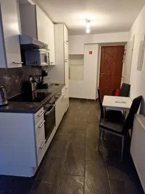 Küche/Küchenzeile in der Unterkunft Klosterappartment