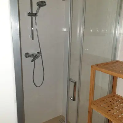 Ein Badezimmer in der Unterkunft Weißes Appartement