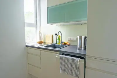 Küche/Küchenzeile in der Unterkunft Vienna City Apartment Südtiroler Platz