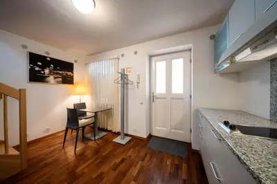 Küche/Küchenzeile in der Unterkunft Schlossquadrat Apartment 12