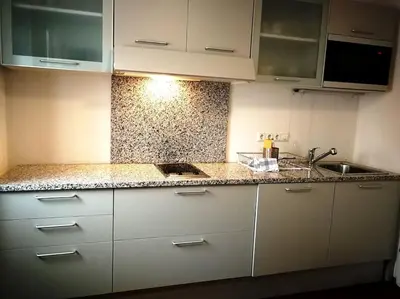 Küche/Küchenzeile in der Unterkunft Schlossquadrat Apartment 12