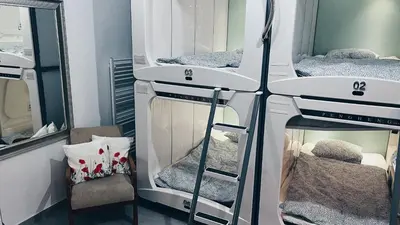 Ein Bett oder Betten in einem Zimmer der Unterkunft Space One Vienna - Apartment 2