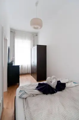 Ein Bett oder Betten in einem Zimmer der Unterkunft Central Apartment Vienna City Center