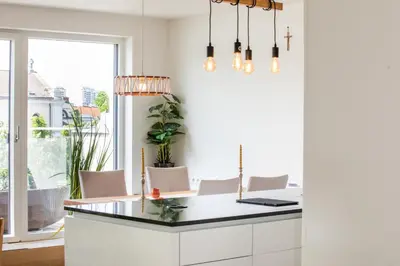Grundriss der Unterkunft SkyLine Apartment mit Terrasse close to Lakes
