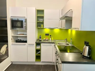 Küche/Küchenzeile in der Unterkunft Familienapartment in Wien
