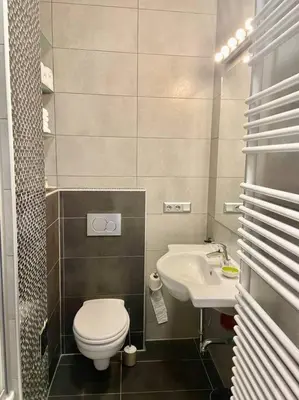 Ein Badezimmer in der Unterkunft Familienapartment in Wien
