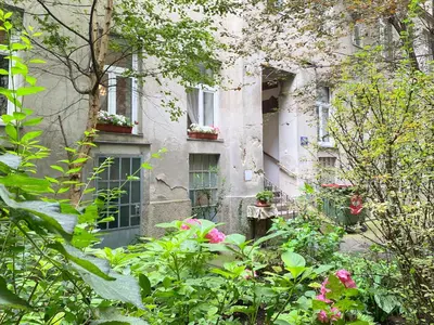 Ein Garten an der Unterkunft Magic Vienna right next to the Prater!