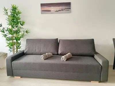 Ein Sitzbereich in der Unterkunft New - Free Parking - Balcony