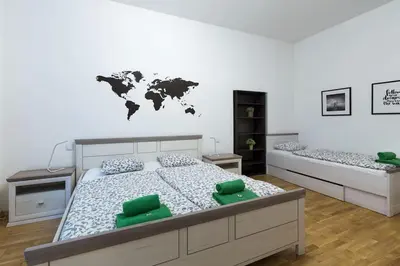 Ein Bett oder Betten in einem Zimmer der Unterkunft Relax Apartment Vienna City Center